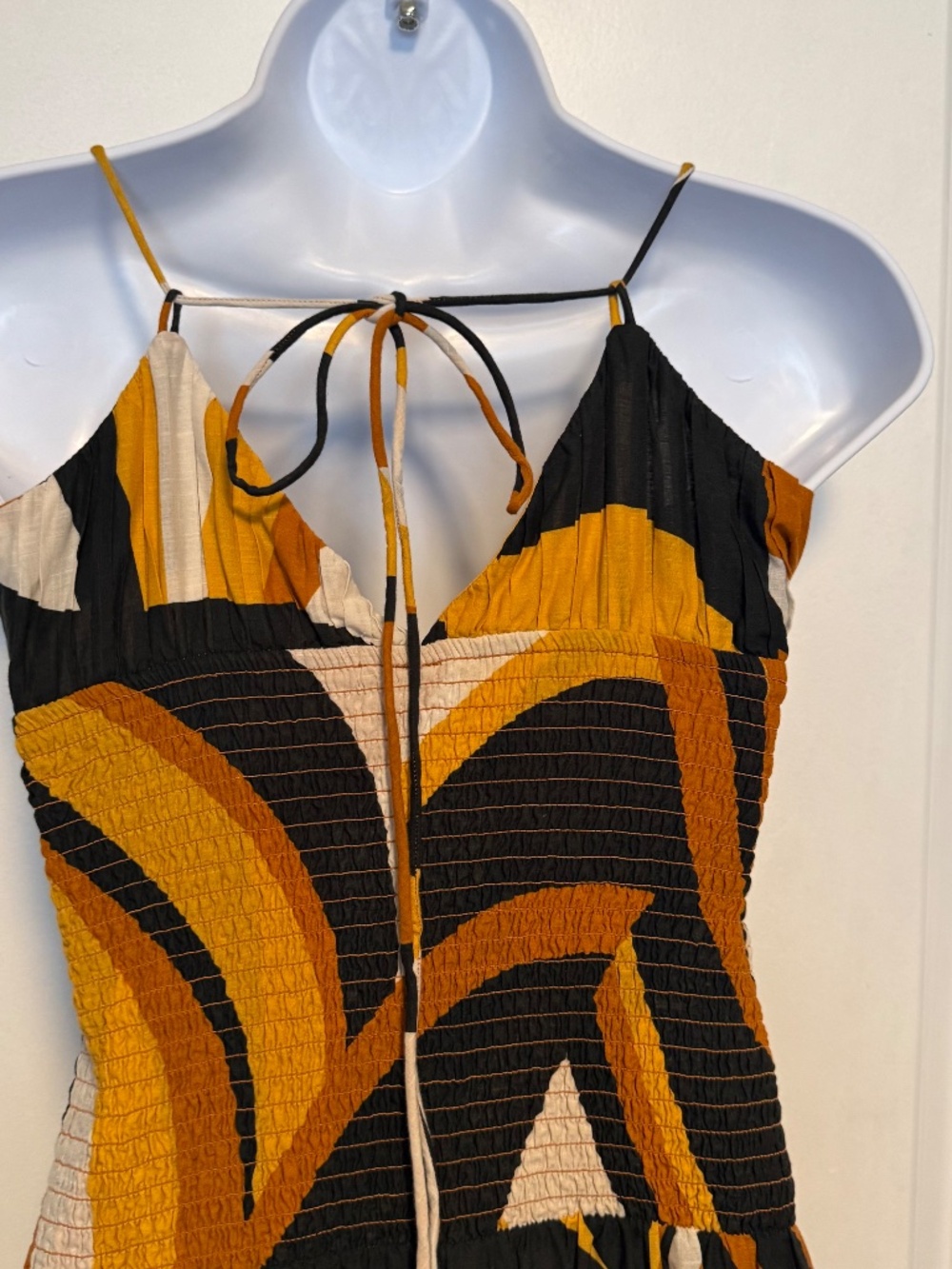 Anthropologie the Josephine Smocked Drop Waist Maxi Dress Size XS - Picture 9 of 13